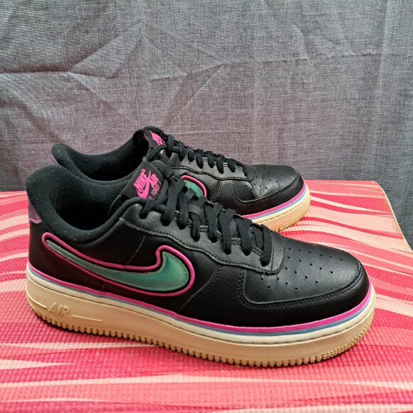 %Nike Air Force 1 Lows South Beach Miami Nights Shoes Men Size 11/ A 17